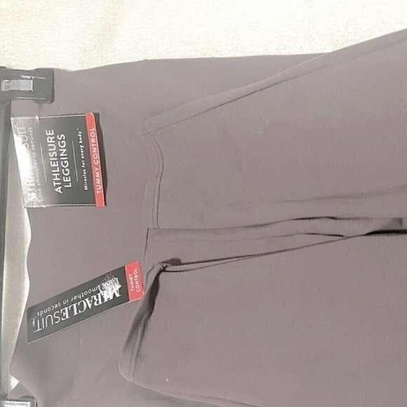 New Miraclesuit Women's Tummy-Control Leggings MIRACLESUIT Athleisure grey Small - Picture 10 of 10